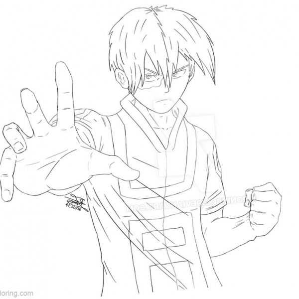 my hero academia coloring pages printable
