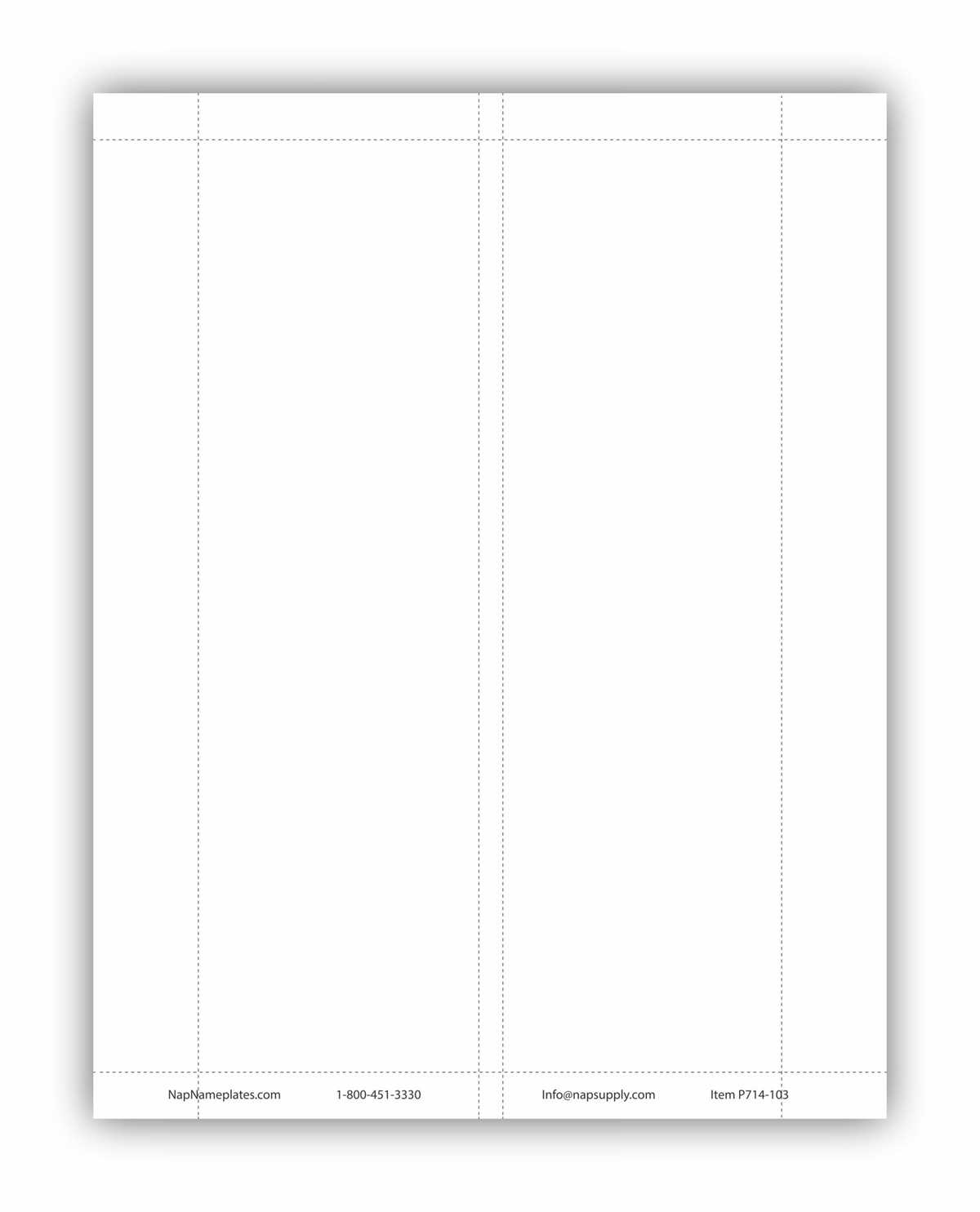 name template printable
