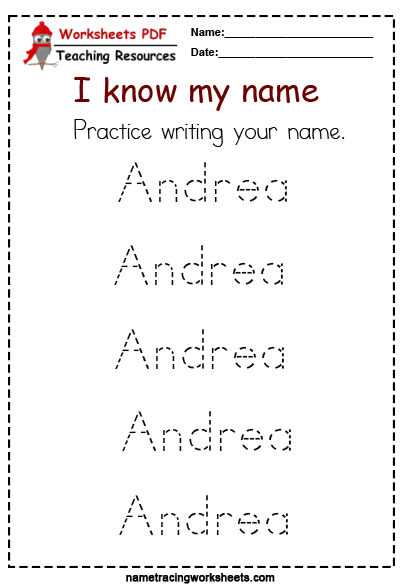 name trace printable free