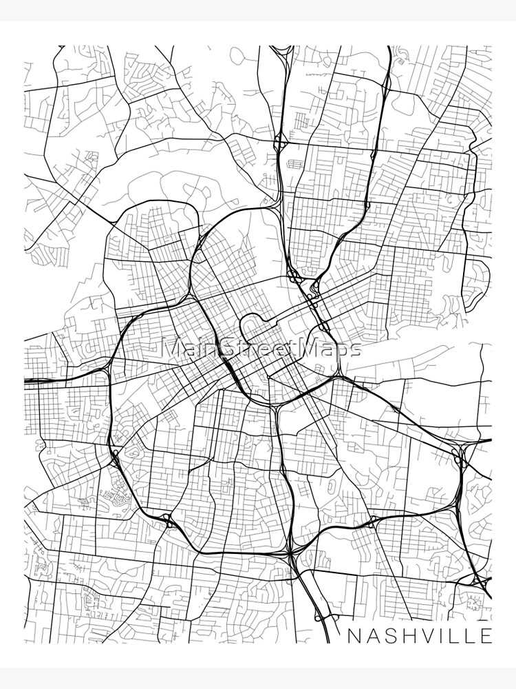 nashville map printable