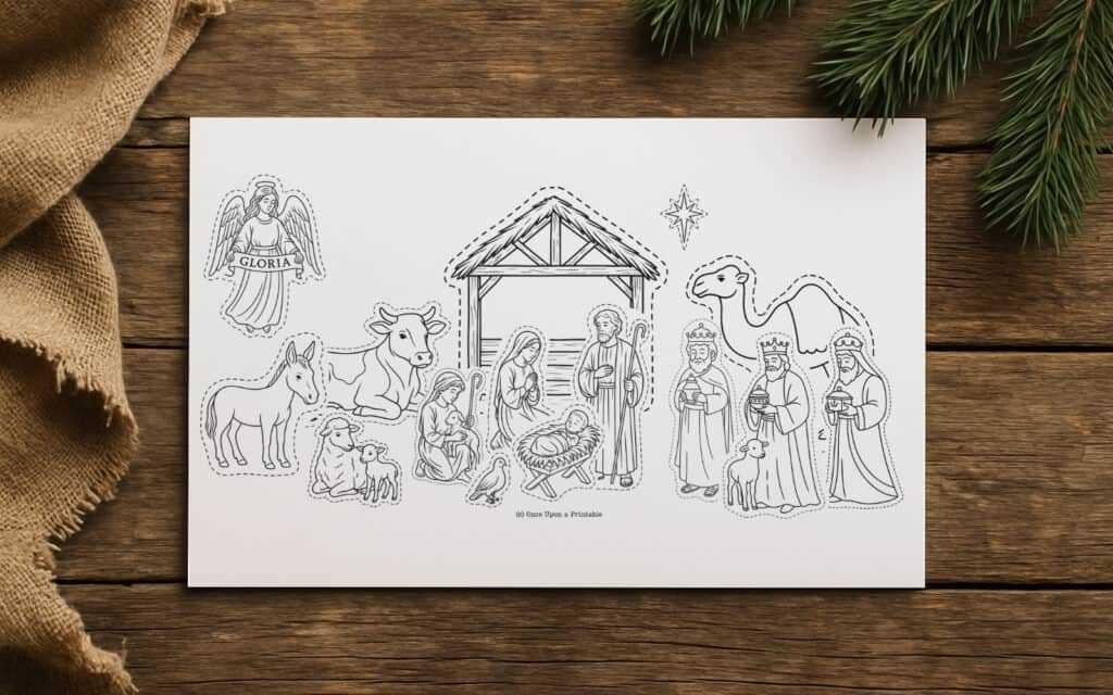 nativity scene printable