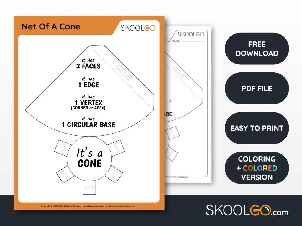 net of a cone printable