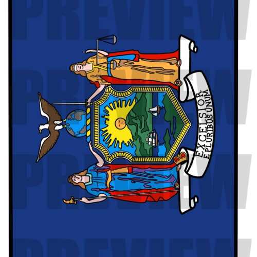 new york state flag printable