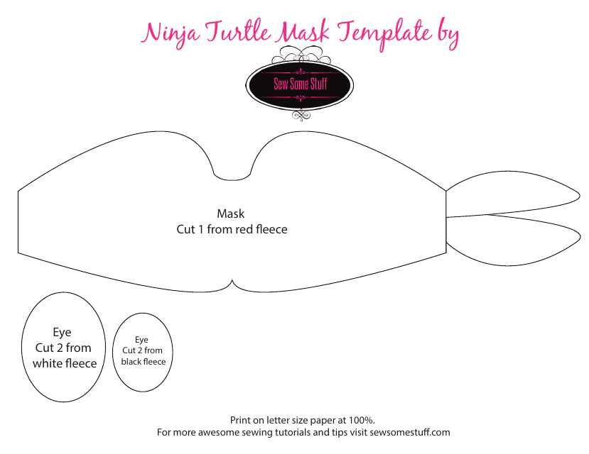 ninja turtle mask printable