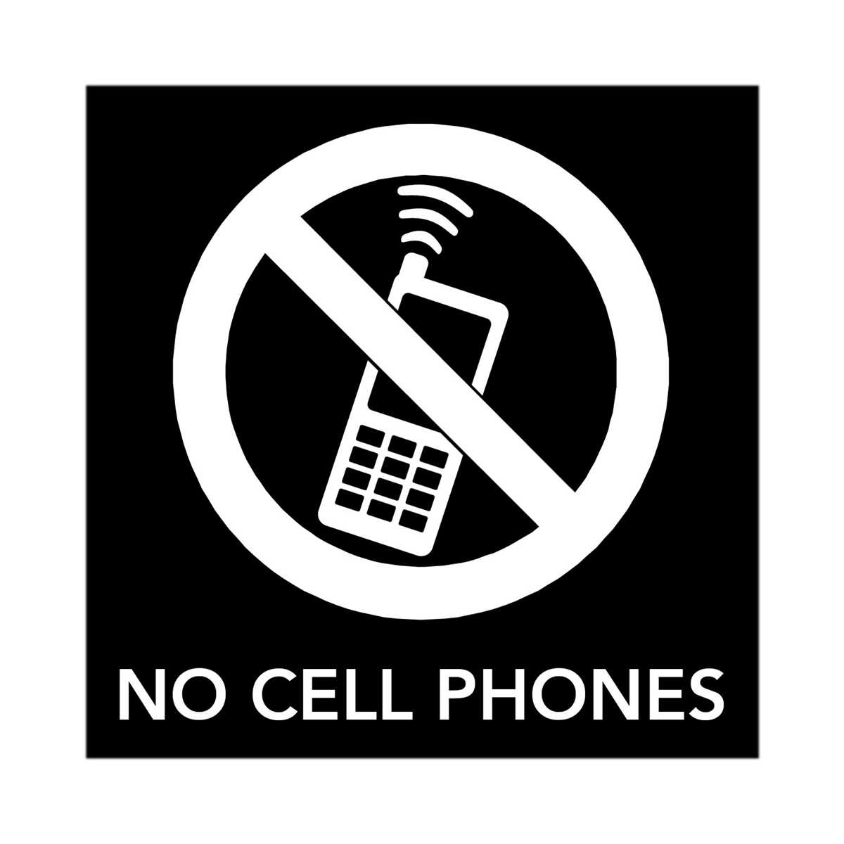 no cell phone use sign printable