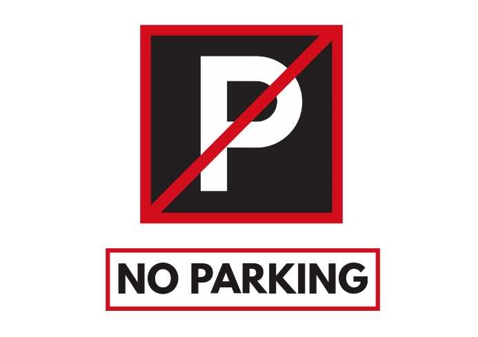 no parking sign printable