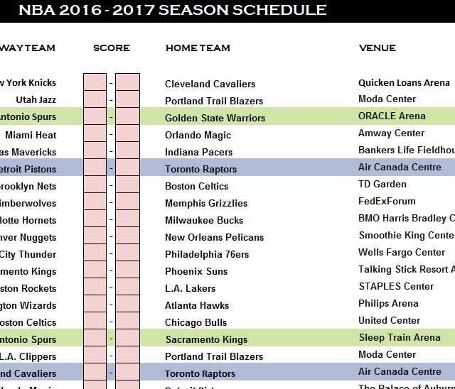 nuggets printable schedule