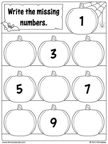 number 1 printables