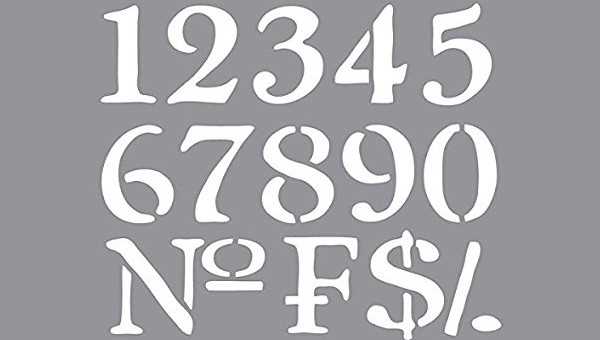number stencils printable