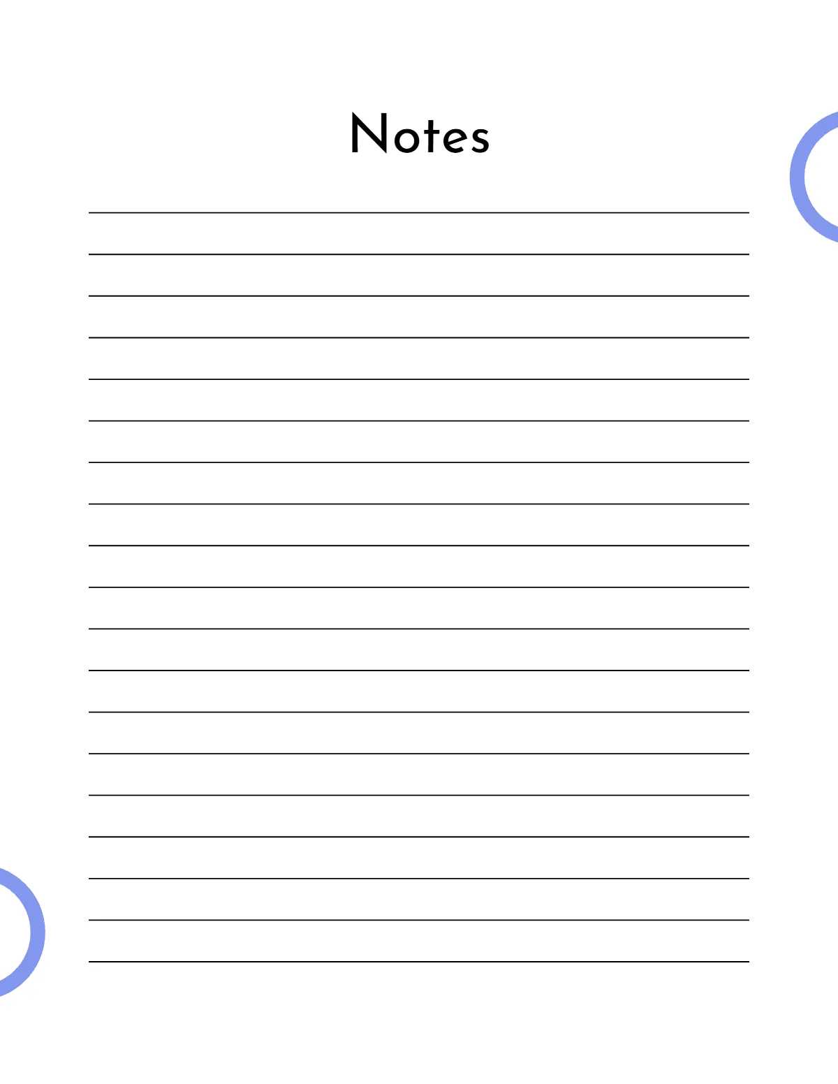 numbered lined paper printable