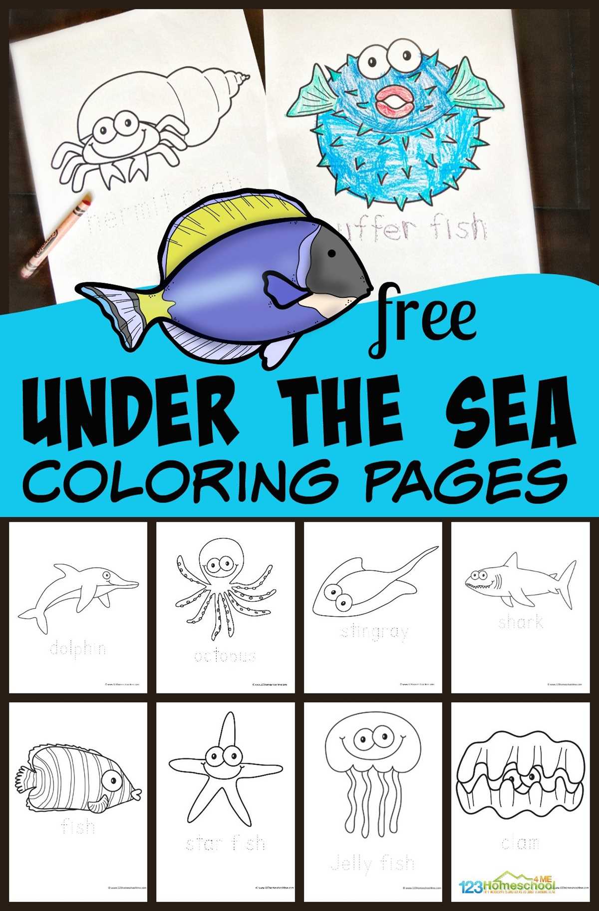 ocean printable coloring pages
