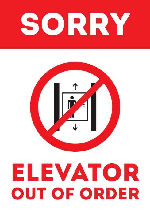 out of service signs printable