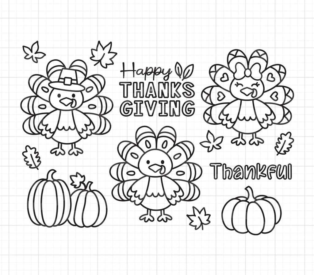 outline of a turkey printable
