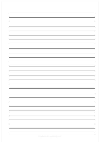 page with lines printable