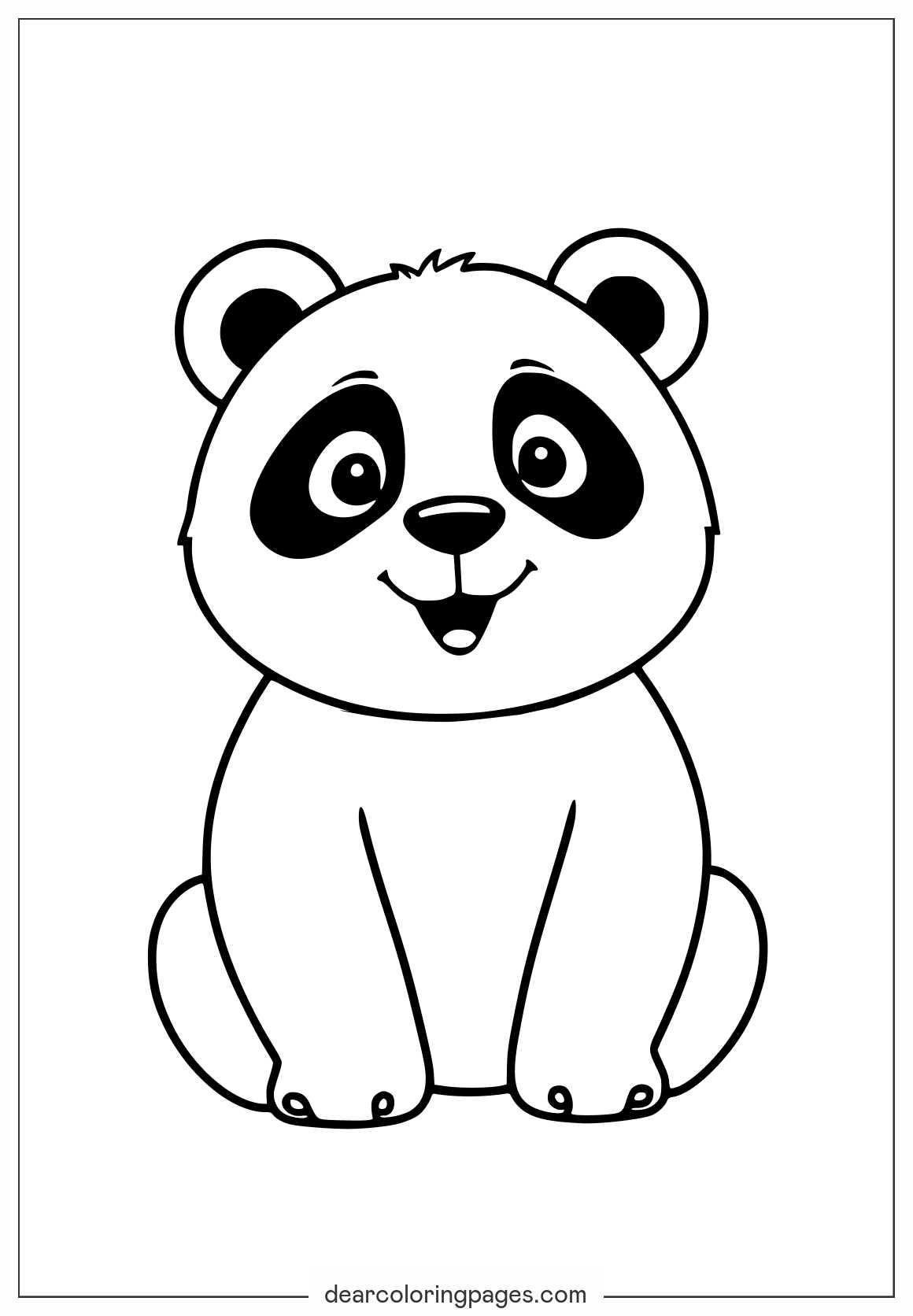 panda bear coloring pages printable