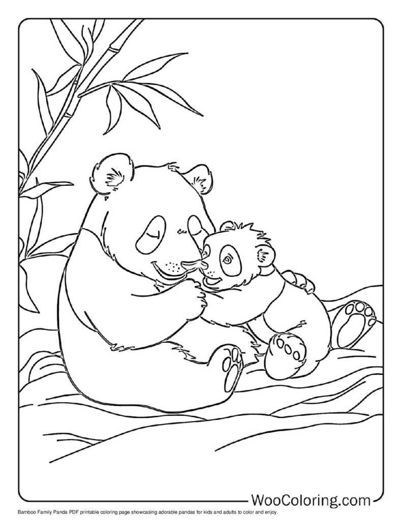 panda bear coloring pages printable