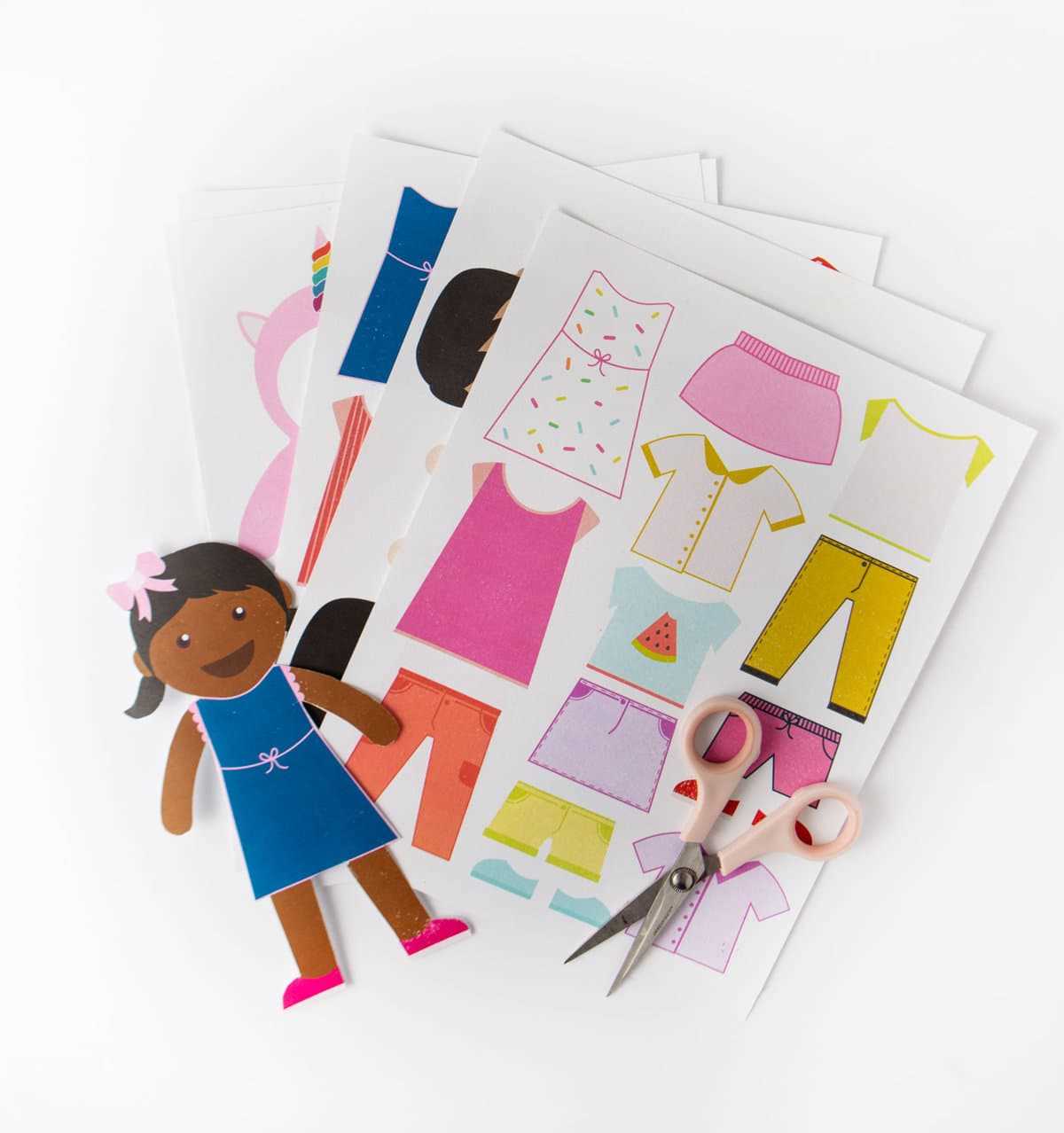 paper doll clothes printable