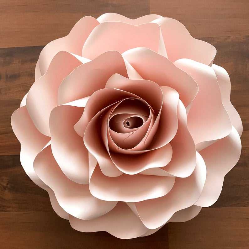 paper rose template printable