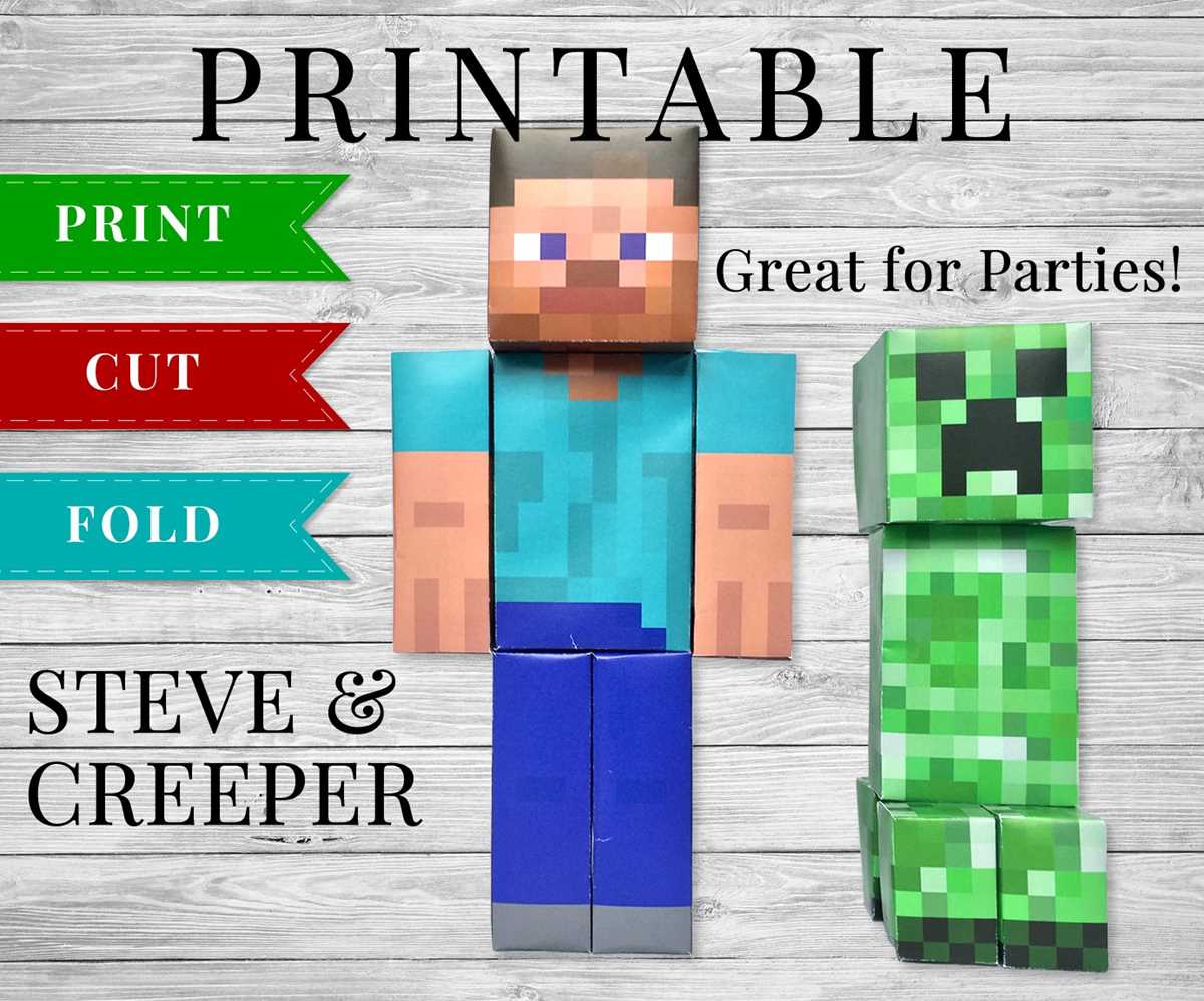 papercraft printable minecraft