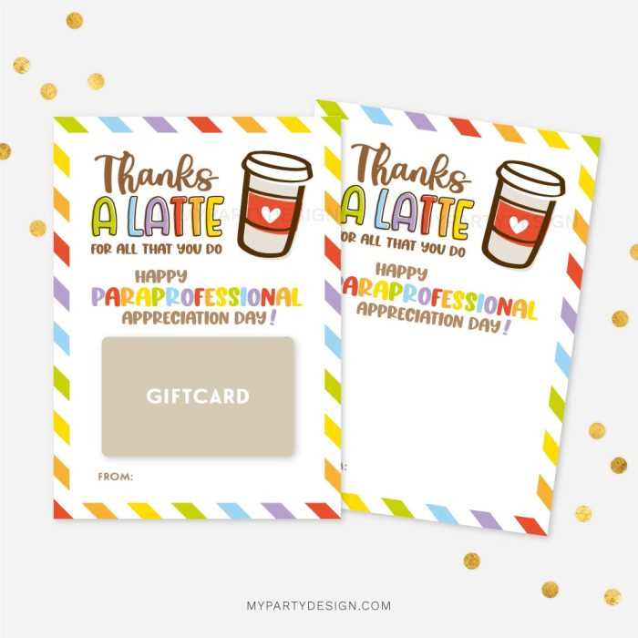 paraprofessional thank you card printable