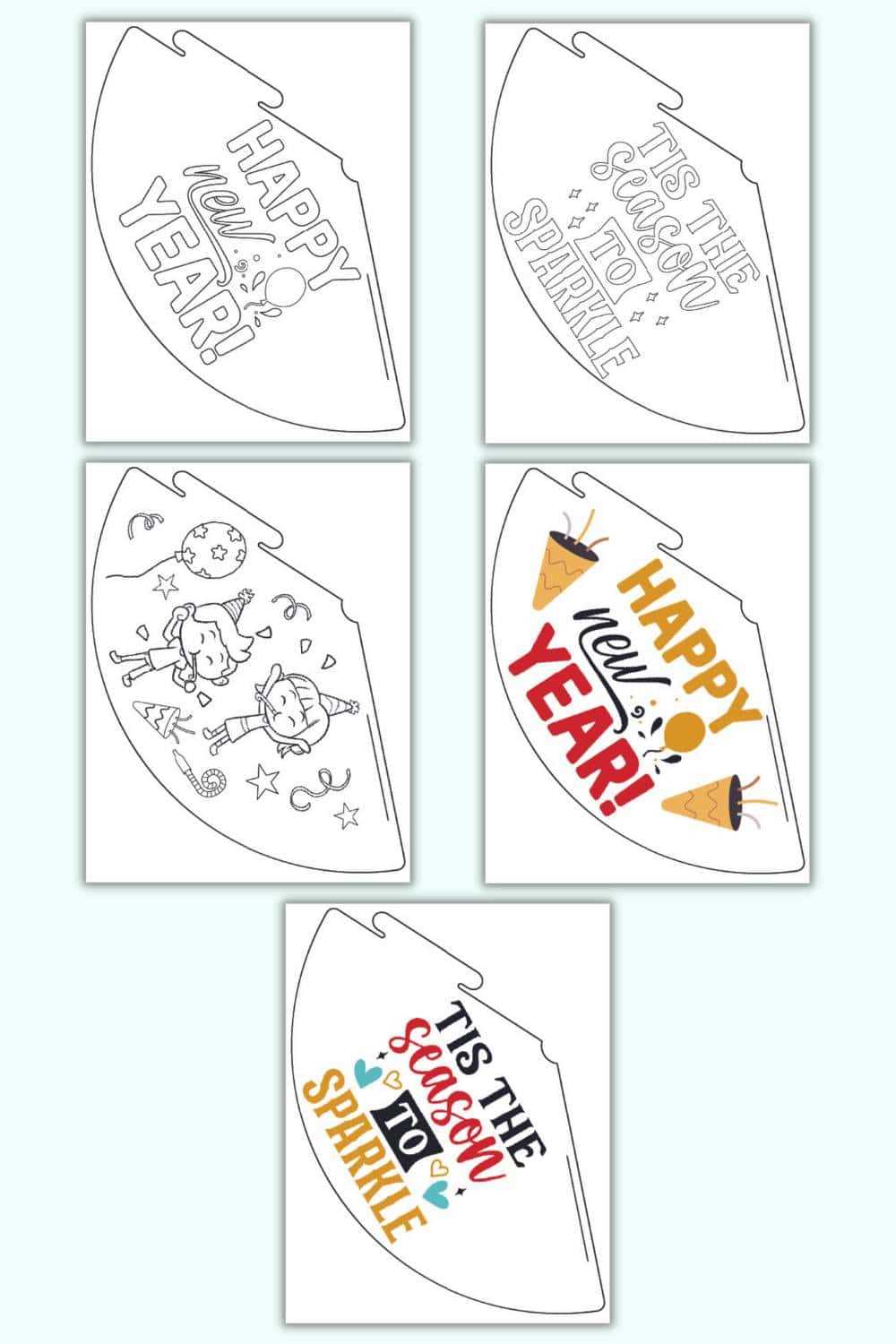 party hat printable template