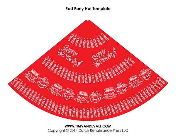 party hat printable template