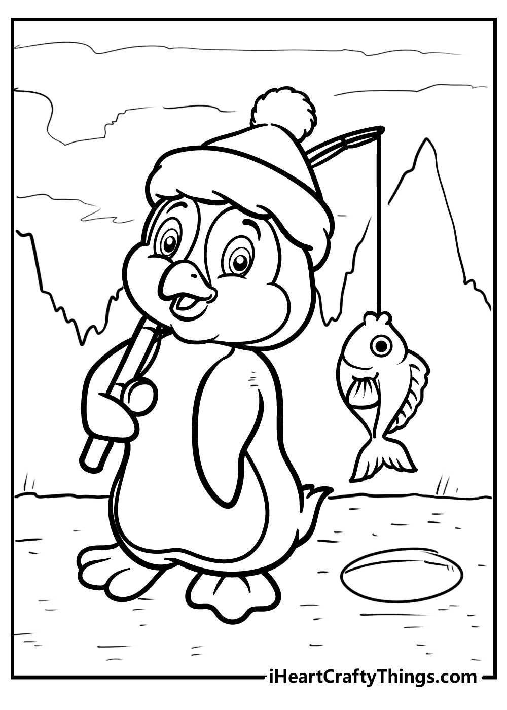 penguin coloring sheets printable