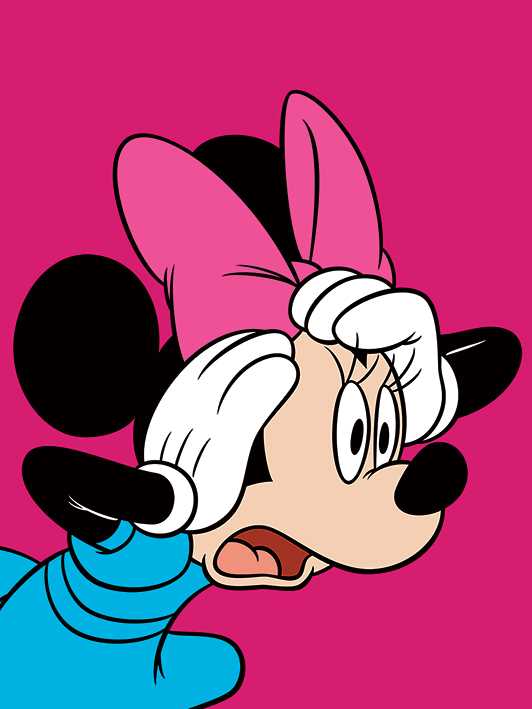 pink printable minnie mouse face