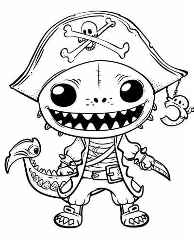 pirate printable coloring pages