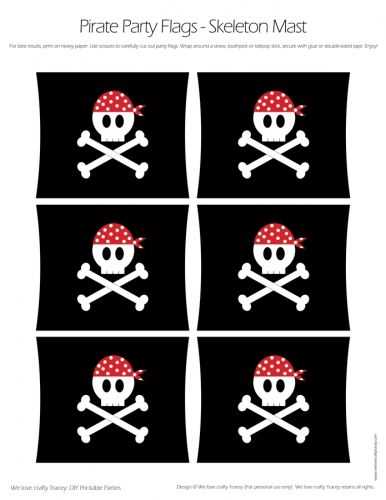 pirate ship flag printable