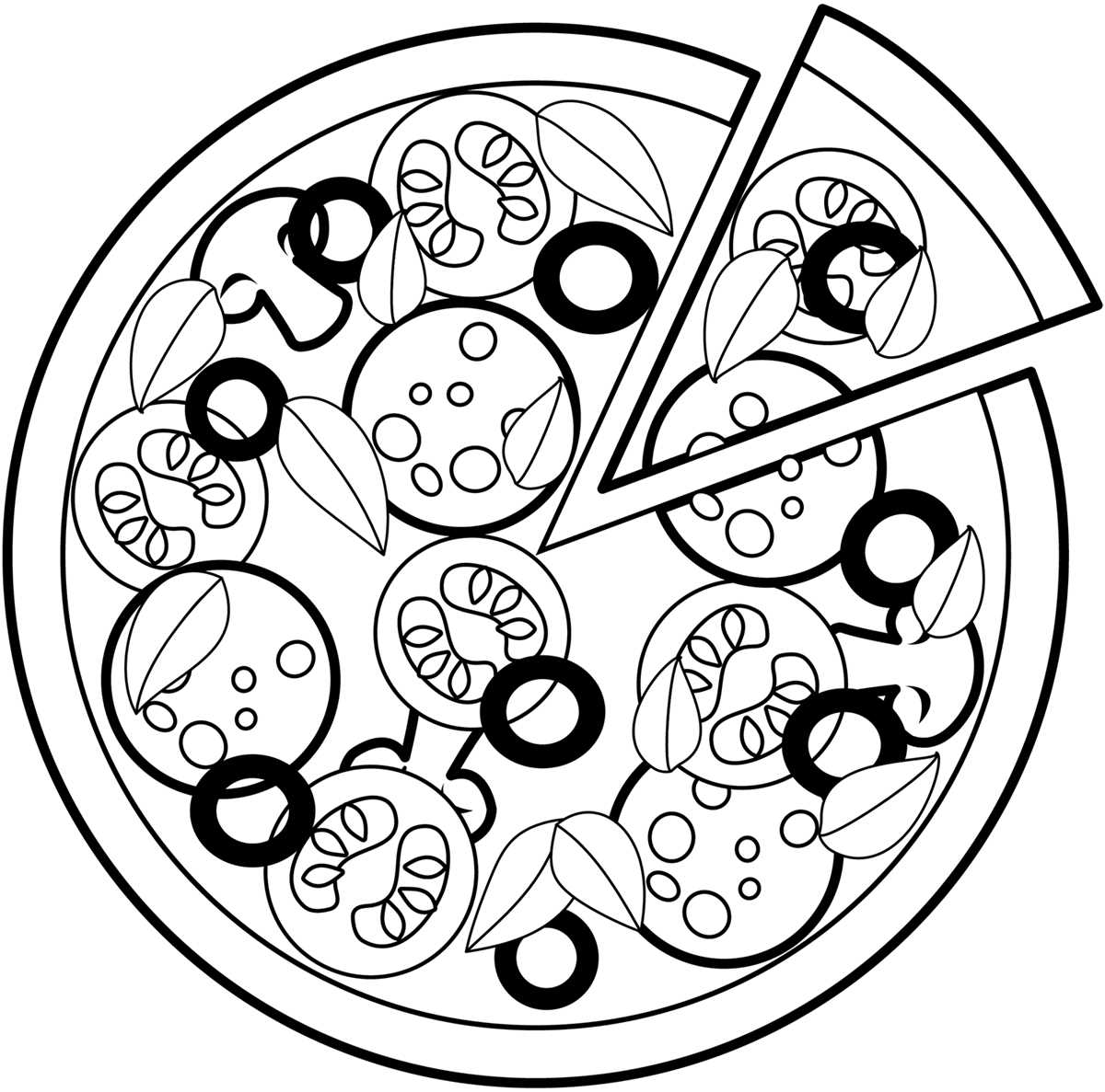 pizza template printable