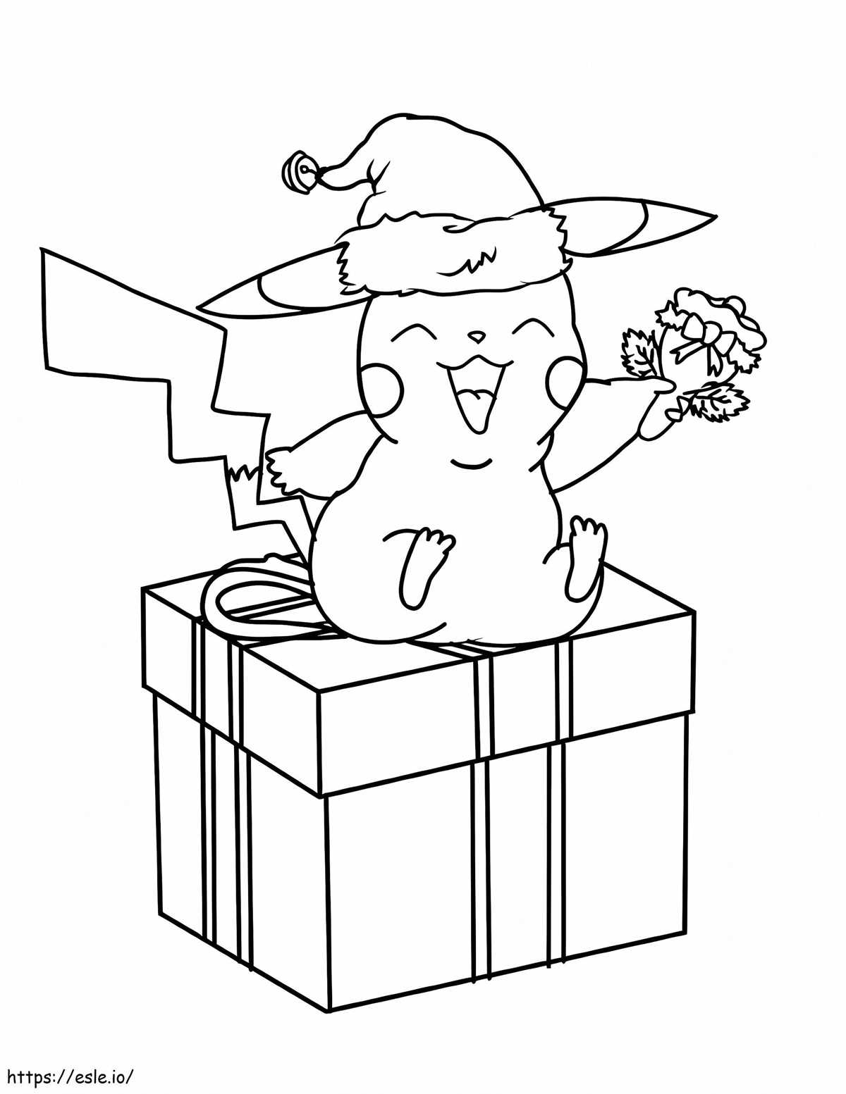 pokemon christmas coloring pages printable