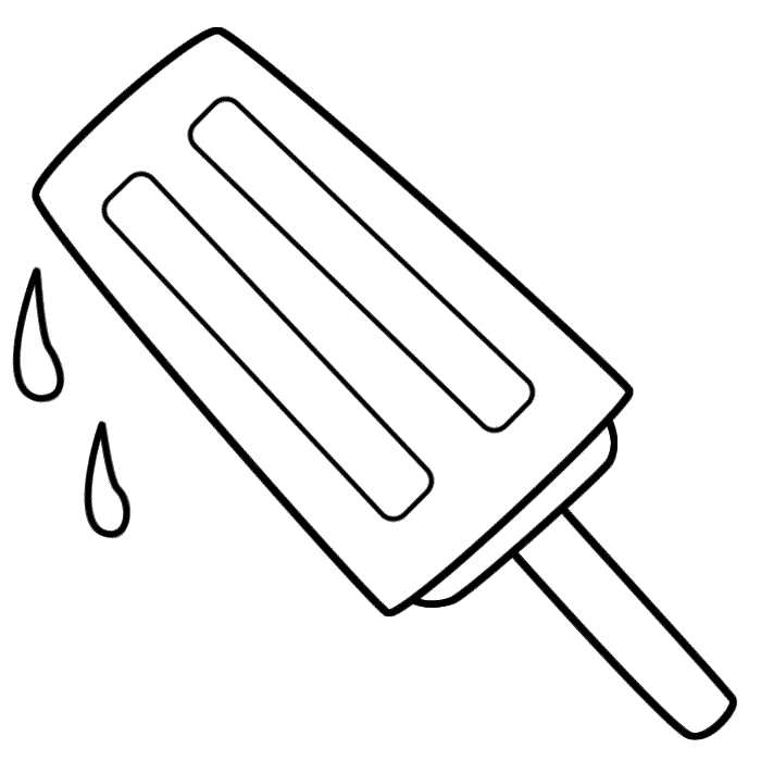 popsicle outline printable