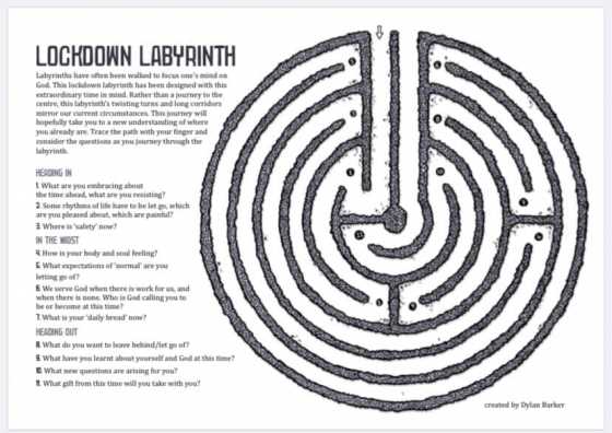 prayer labyrinth printable