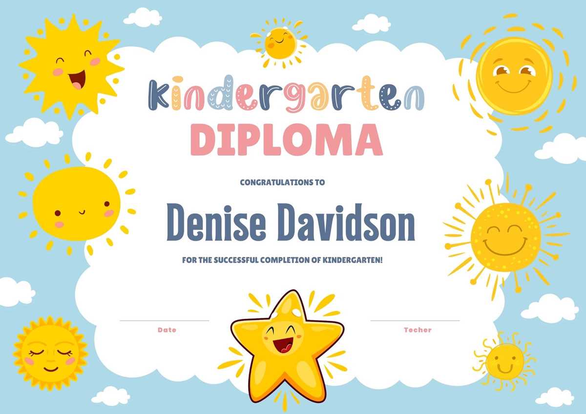 preschool graduation certificate free printable