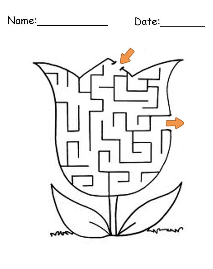 preschool maze printable