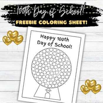 printable 100 day gumball machine template