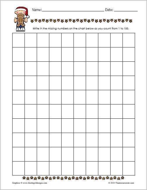 printable 100 square