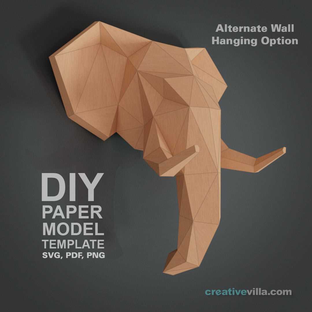 printable 3d paper crafts templates
