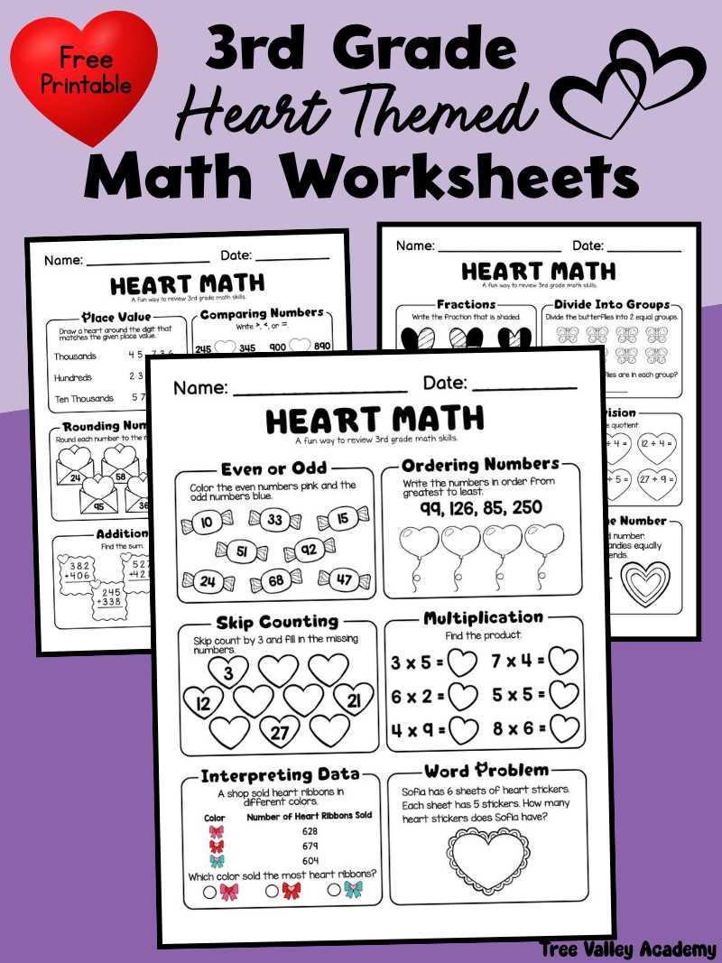printable 3rd grade math