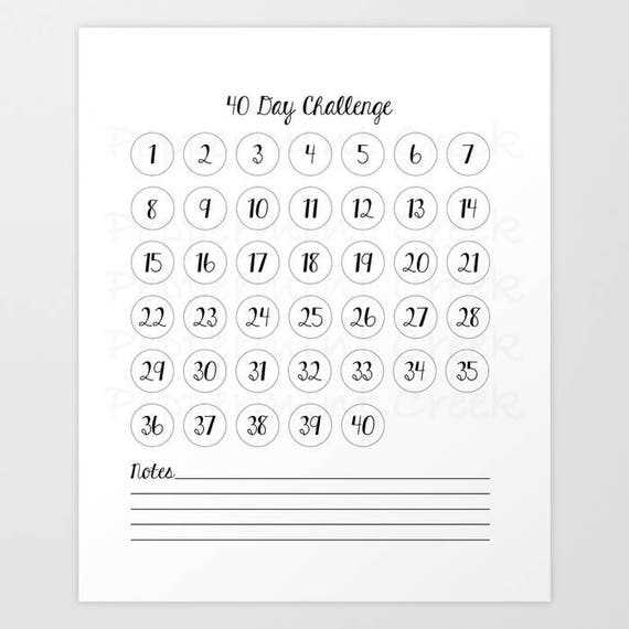 printable 40 day love dare challenge