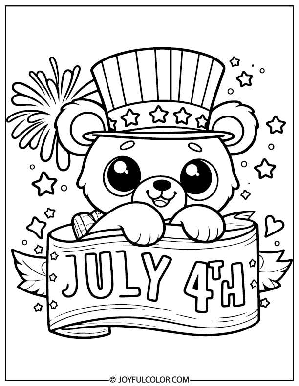 printable 4th of july coloring pages