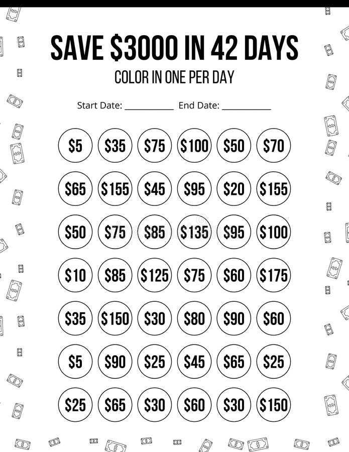printable 90 day challenge tracker