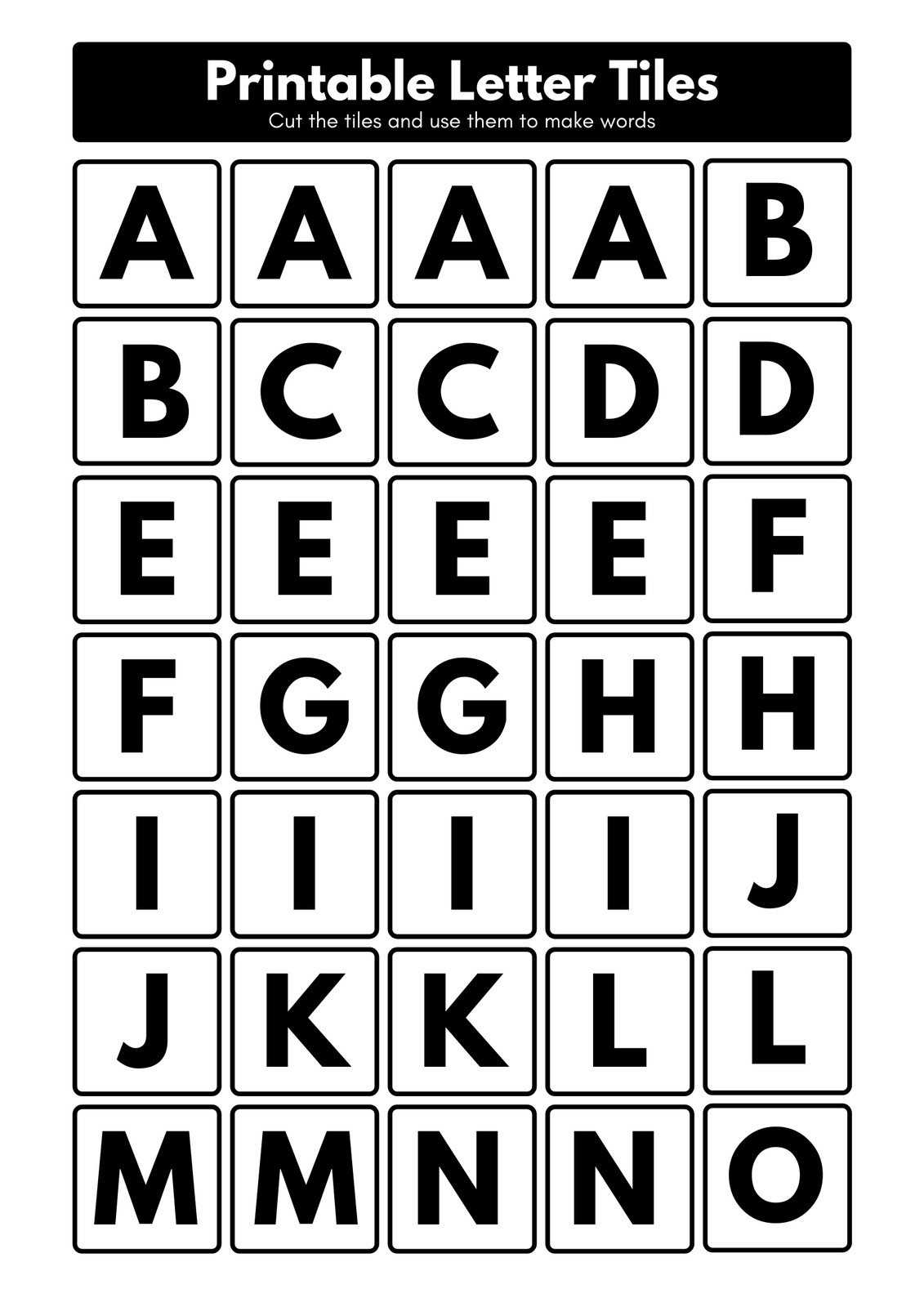 printable a to z alphabet