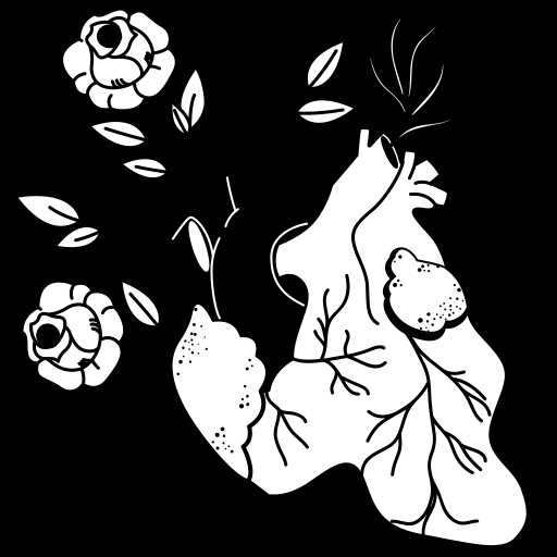 printable aesthetic love sticker black and white