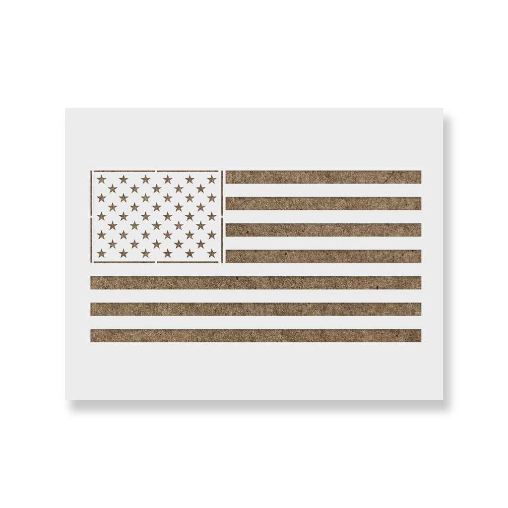 printable american flag stencil