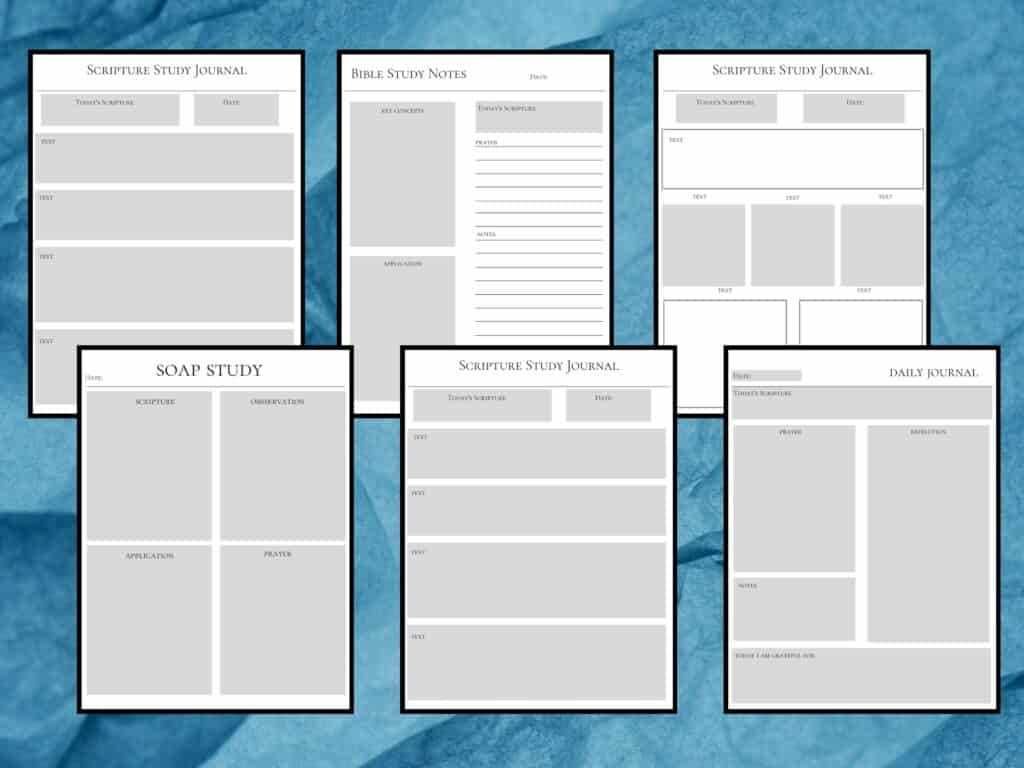 printable bible notes