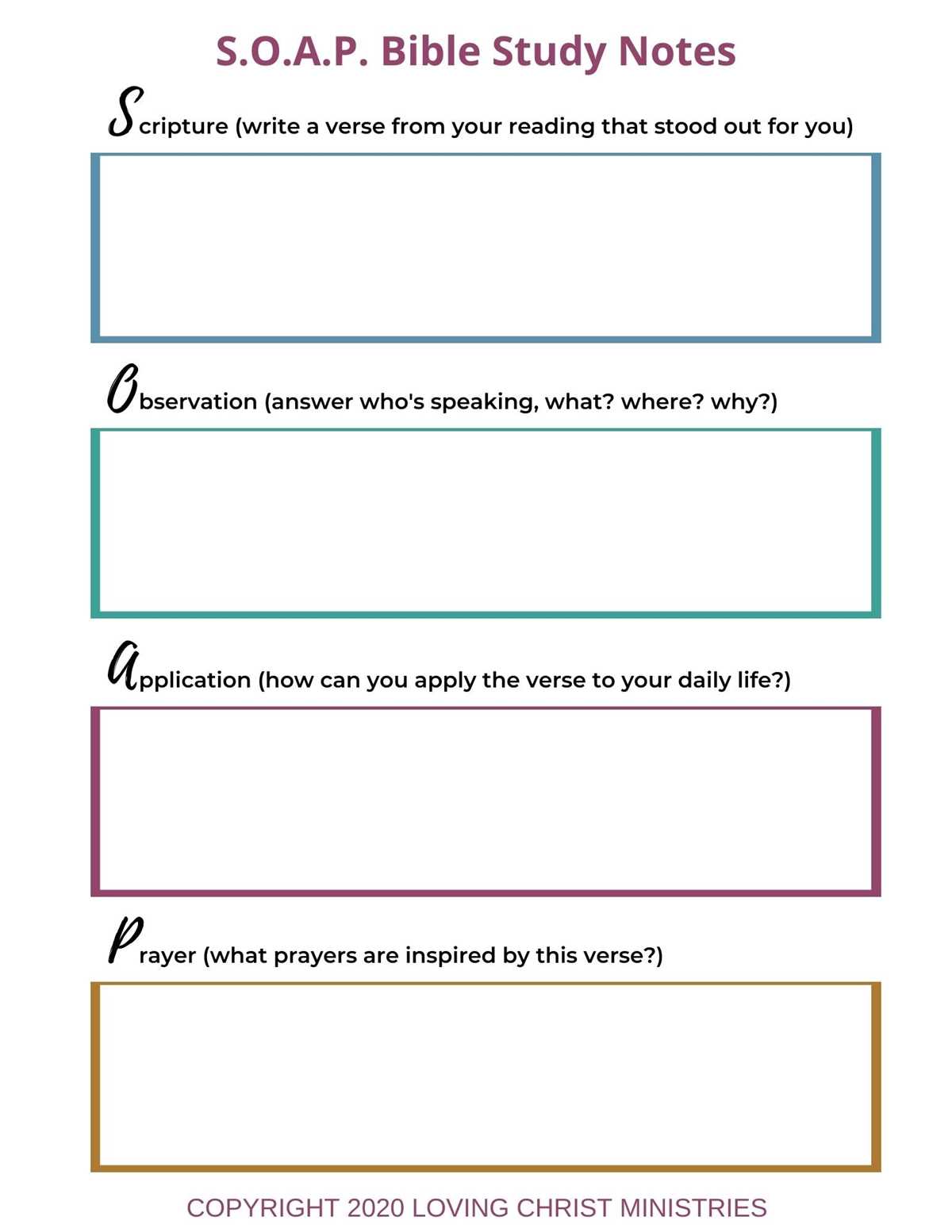 printable bible study