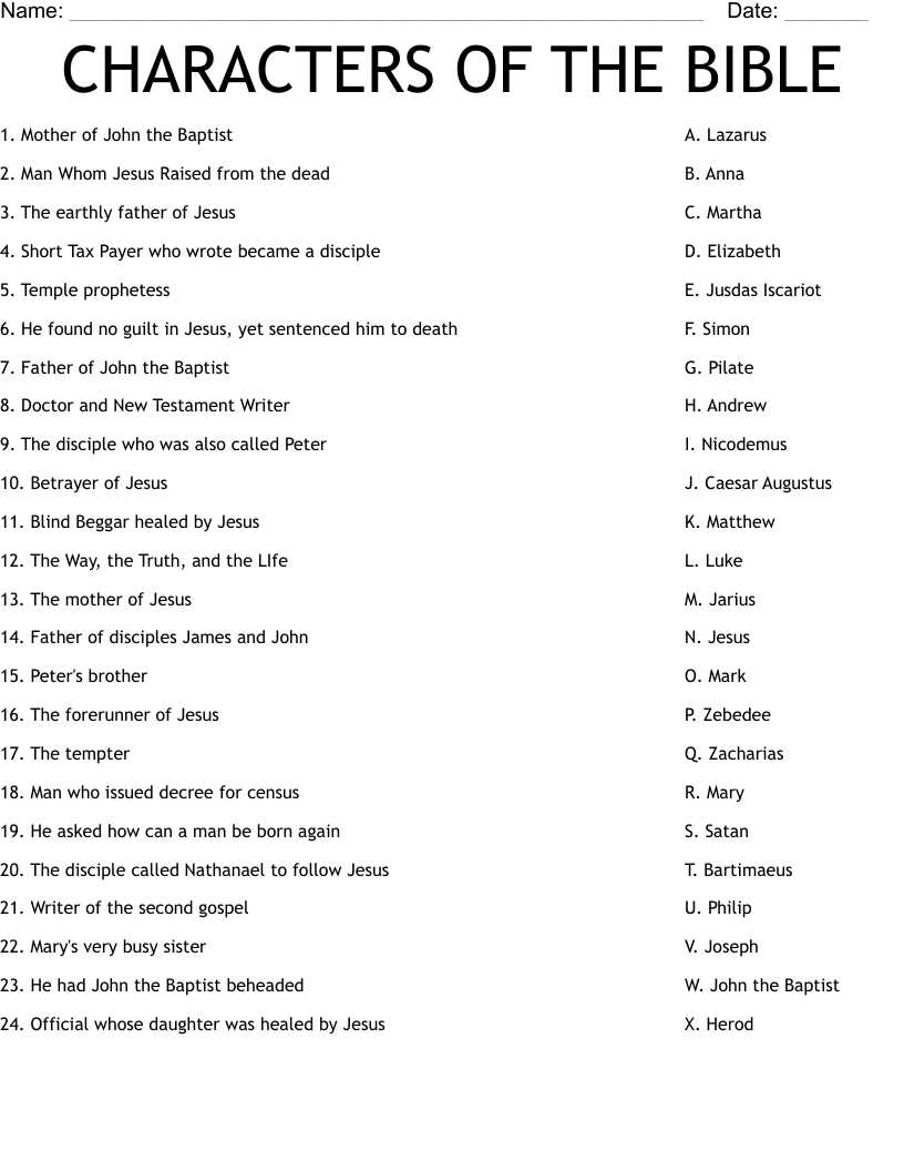 printable bible trivia