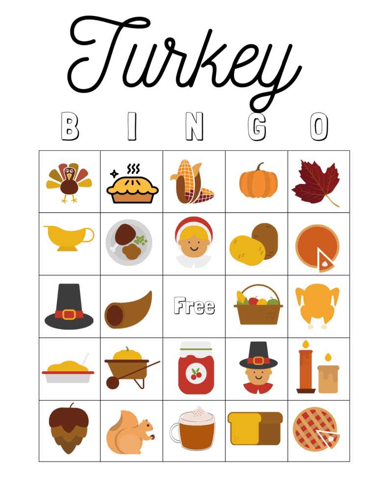 printable bingo cards for thanksgiving